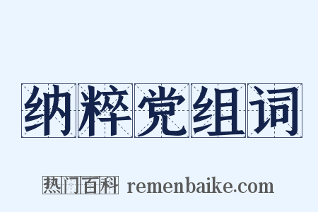 纳粹党组词是什么意思的图片